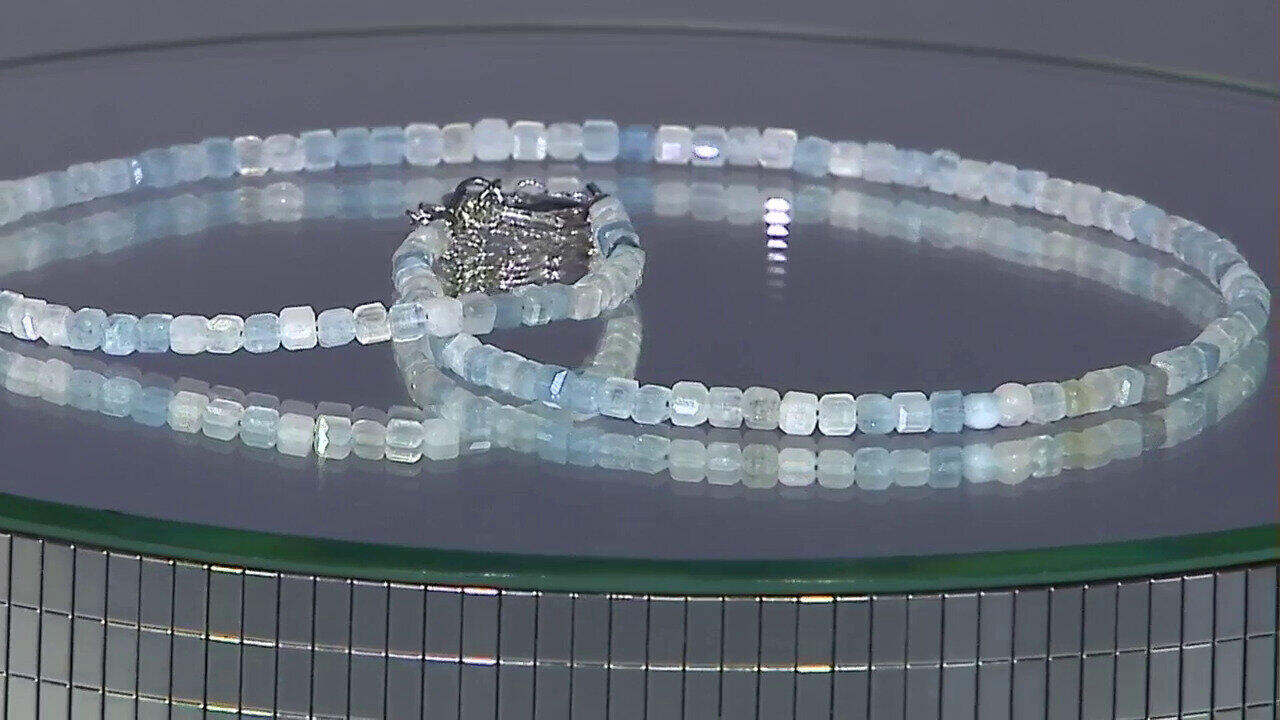 Video Aquamarine Silver Necklace