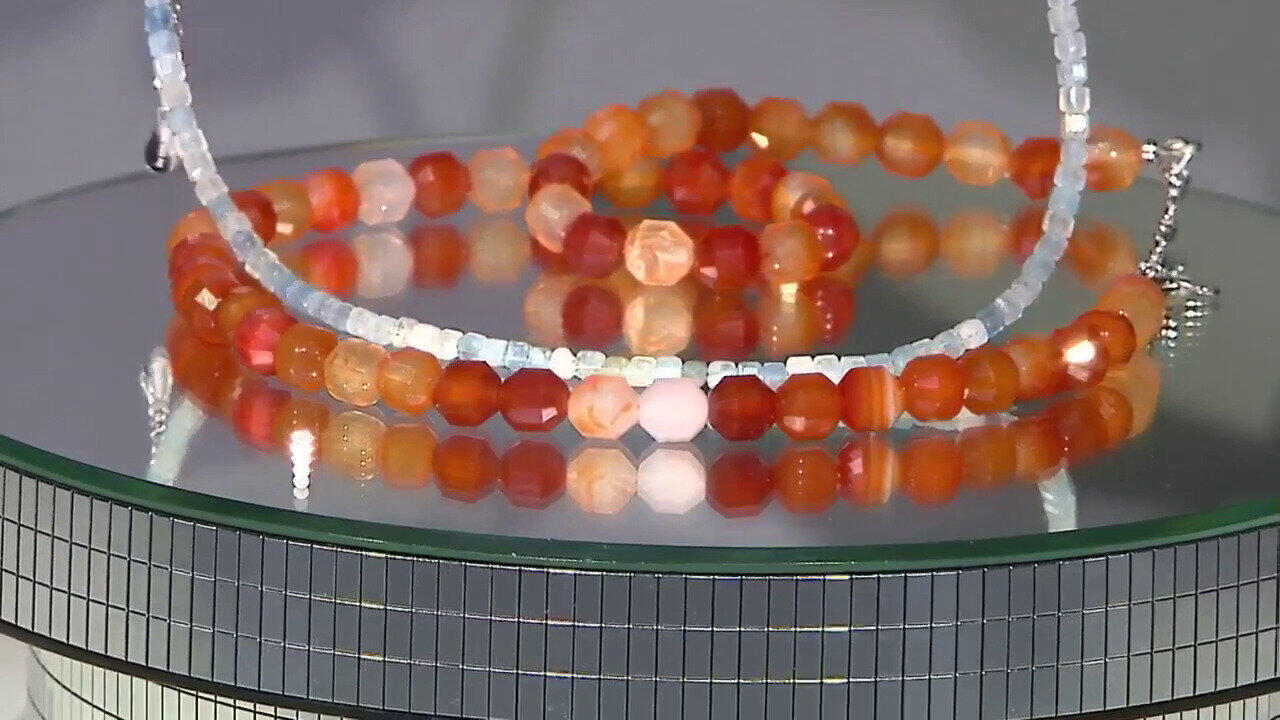 Video Collier en argent et Cornaline