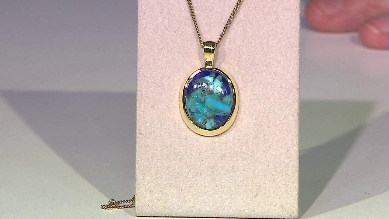 Video Colgante en plata con Piedra preciosa