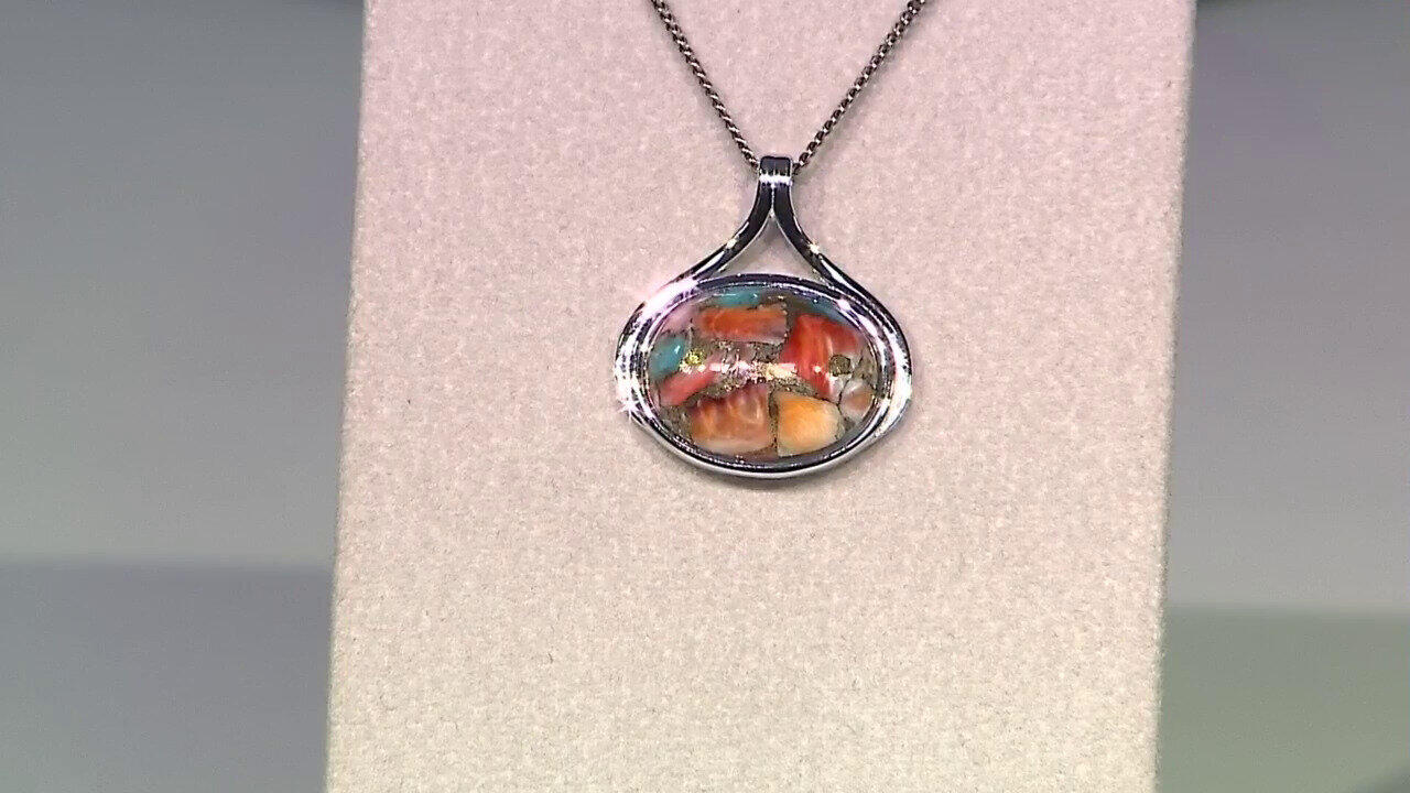 Video Colgante en plata con Piedra preciosa