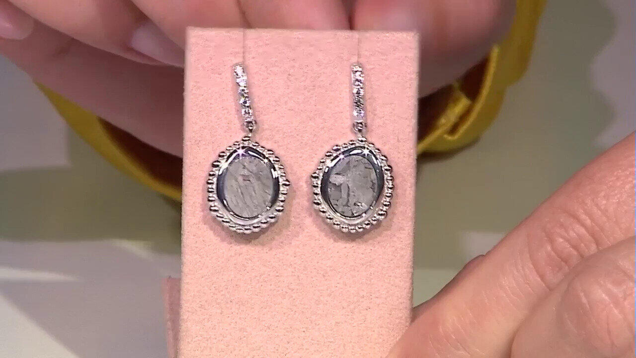 Video Aletai-Meteorite Silver Earrings