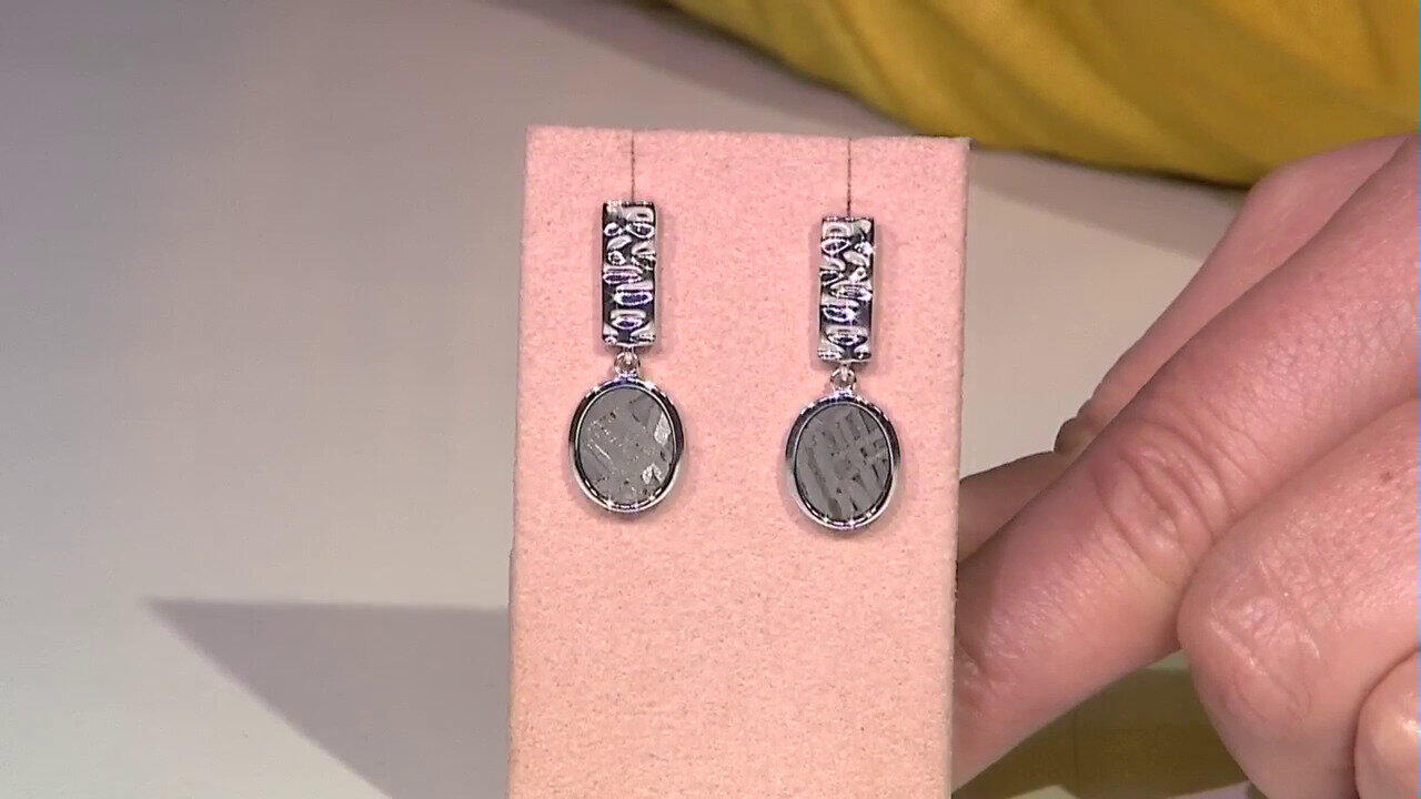 Video Aletai-Meteorite Silver Earrings