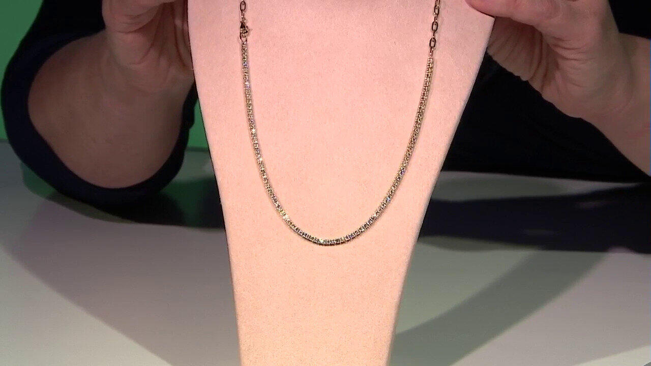 Video Gouden halsketting met I1 (H) Diamanten (CIRARI)