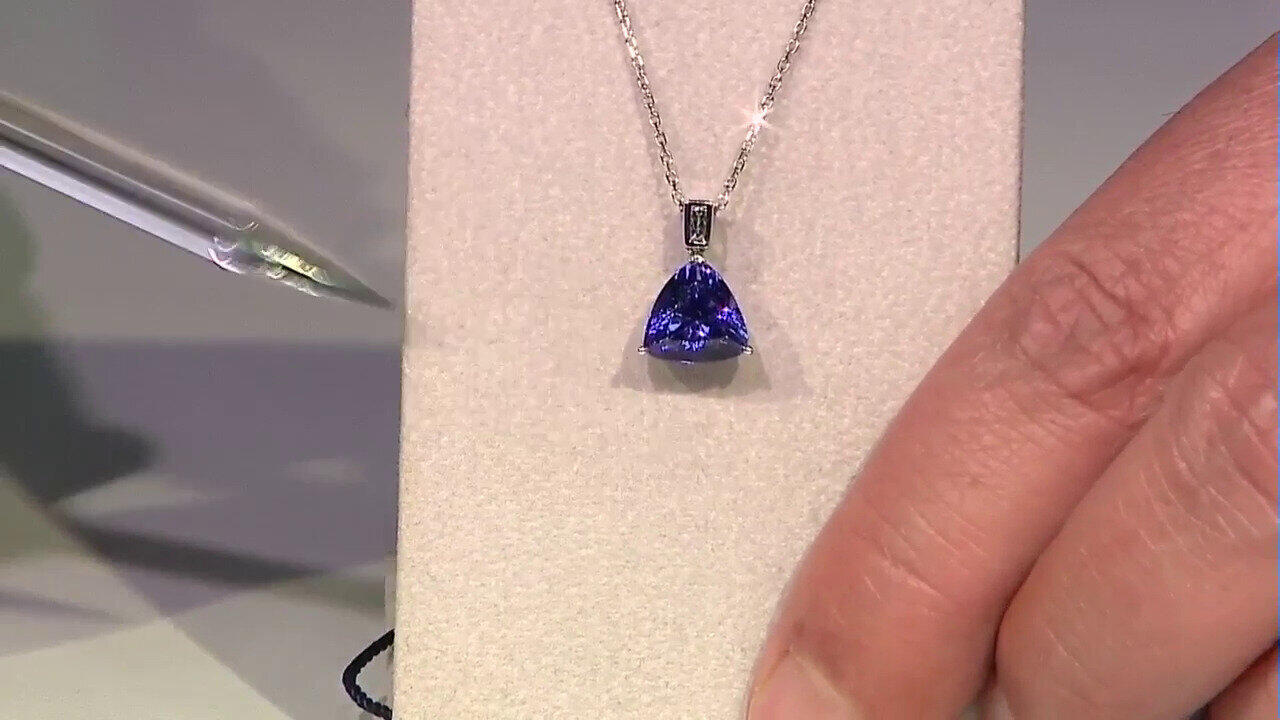 Video 14K AAA Tanzanite Gold Necklace (CIRARI)