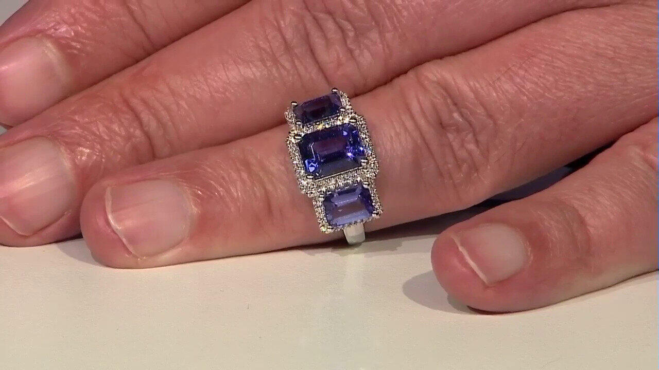 Video Anillo en oro con Tanzanita AAA (CIRARI)