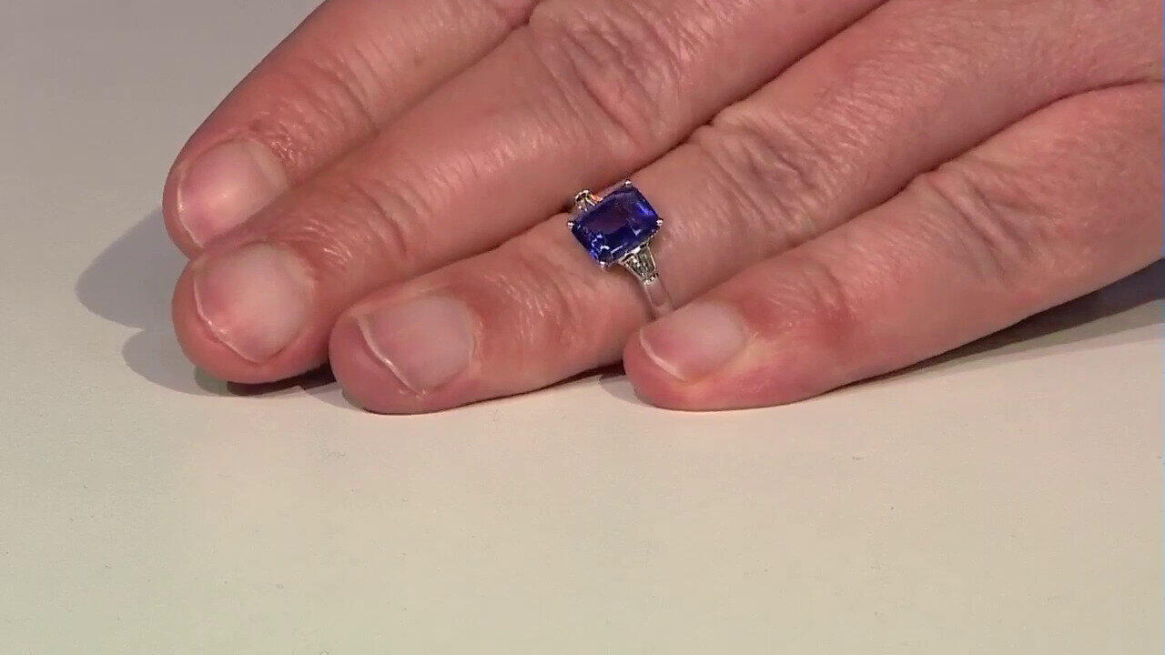 Video Anillo en oro con Tanzanita AAA (CIRARI)