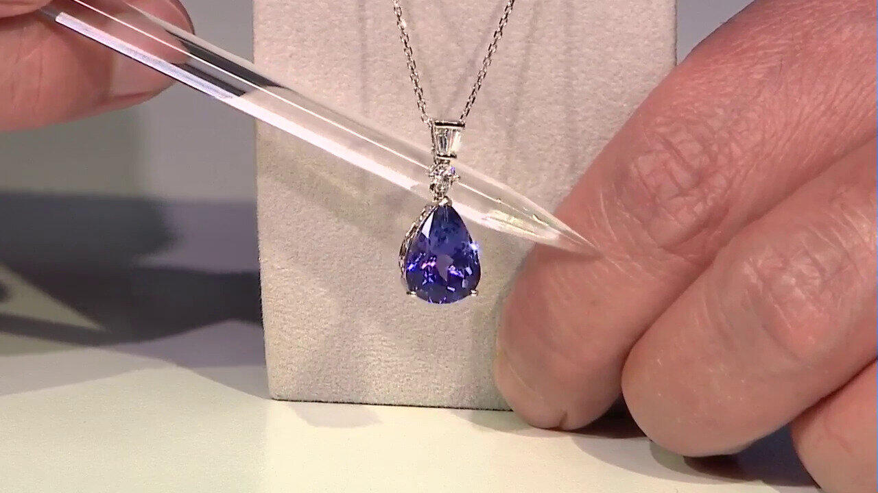 Video 18K AAA Tanzanite Gold Necklace (CIRARI)