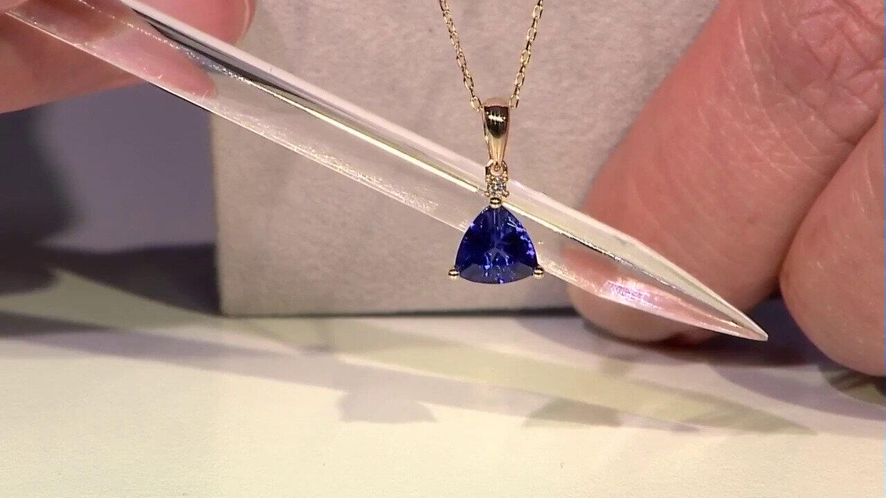 Video Collier en or et Tanzanite AAA (CIRARI)