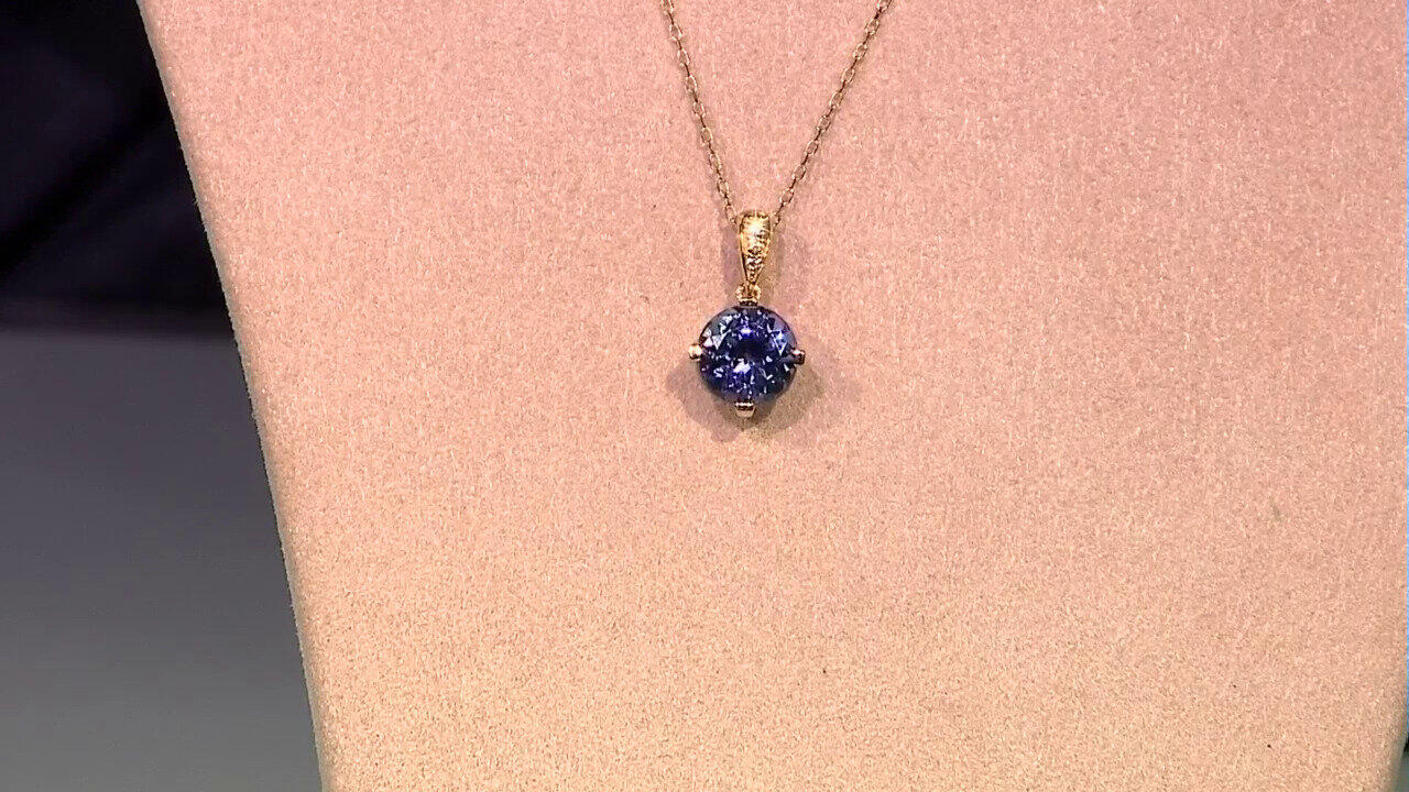 Video 14K AAA Tanzanite Gold Necklace (CIRARI)