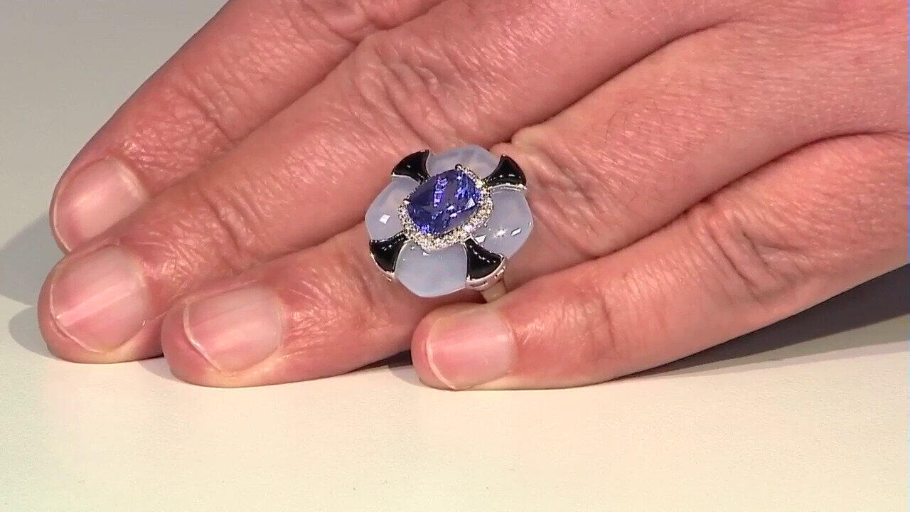 Video Anillo en oro con Tanzanita AAA (CIRARI)