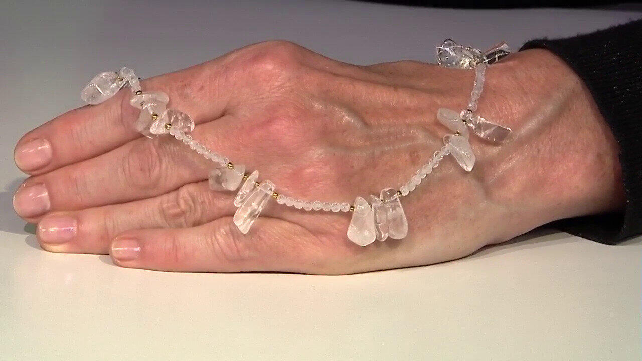 Video White Quartz Silver Necklace
