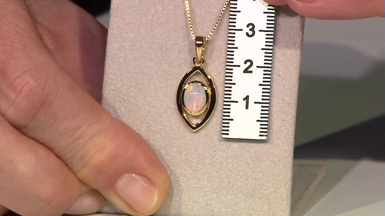 Video Pendentif en argent et Opale Welo