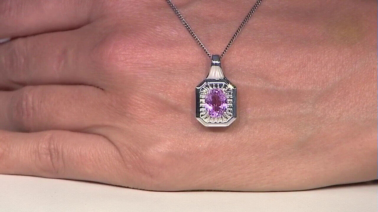 Video Kunzite Silver Pendant (Pallanova)