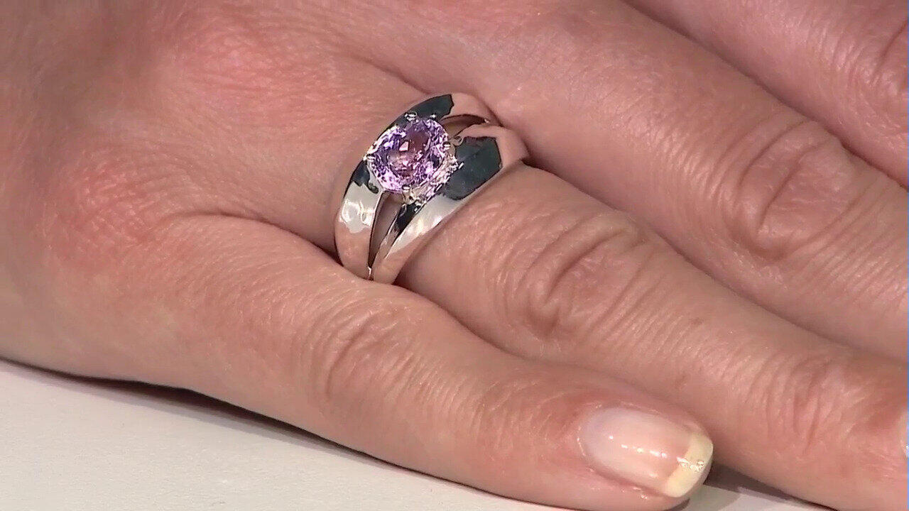 Video Anello in argento con Kunzite (Pallanova)
