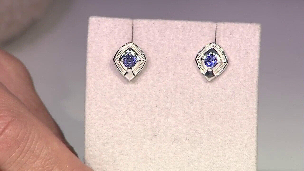 Video Tansanit-Silberohrringe (Pallanova)