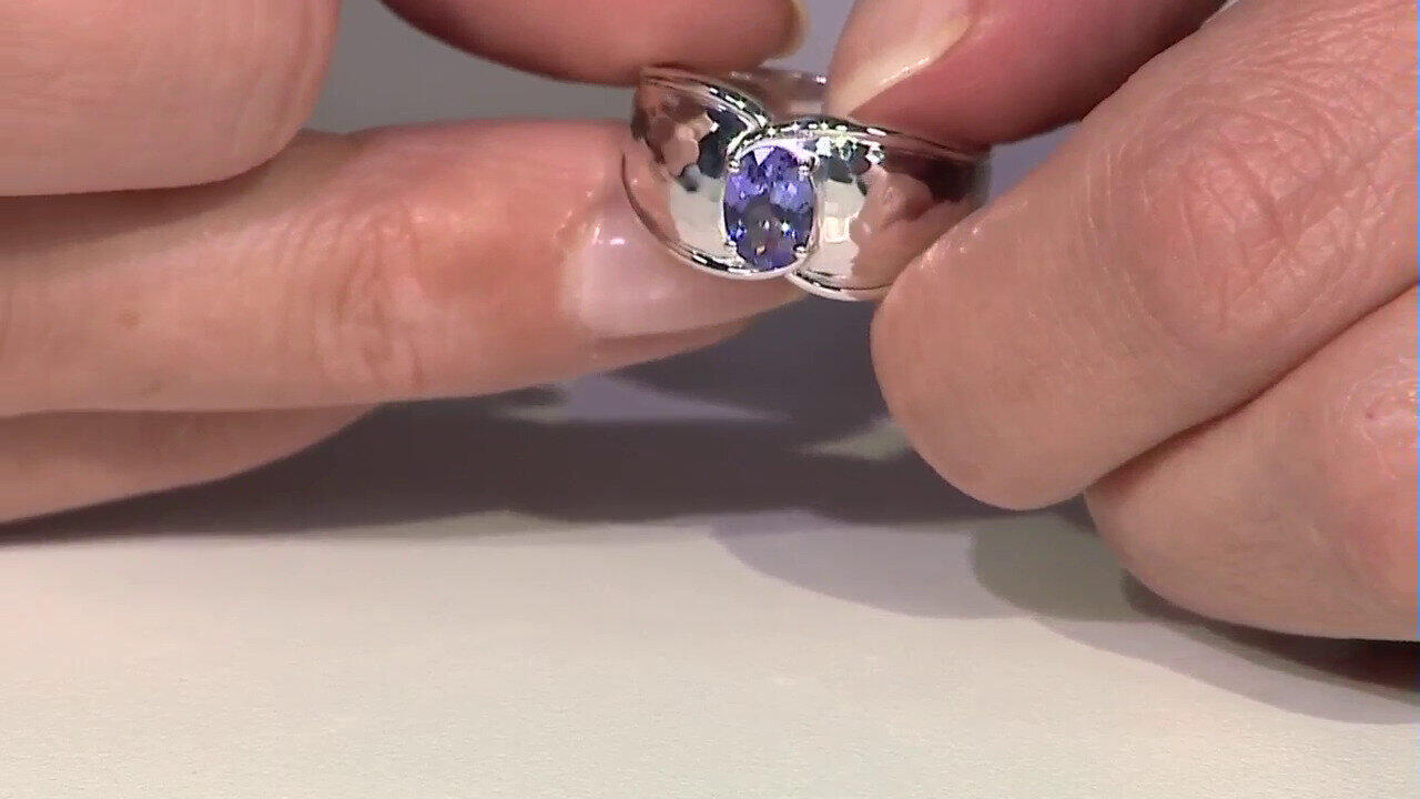 Video Anello in argento con Tanzanite (Pallanova)