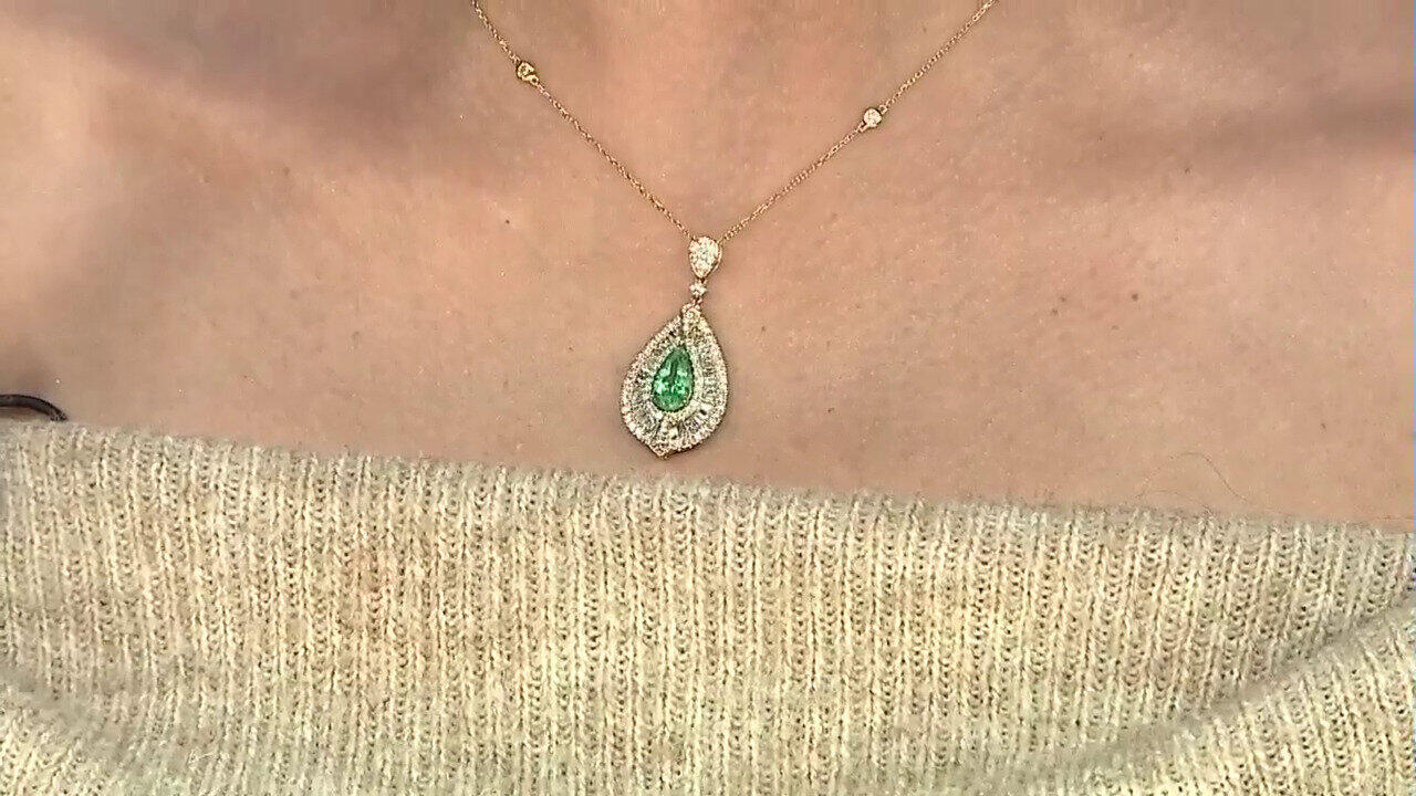 Video SI1 (H) Brillant-Goldhalskette (CIRARI)