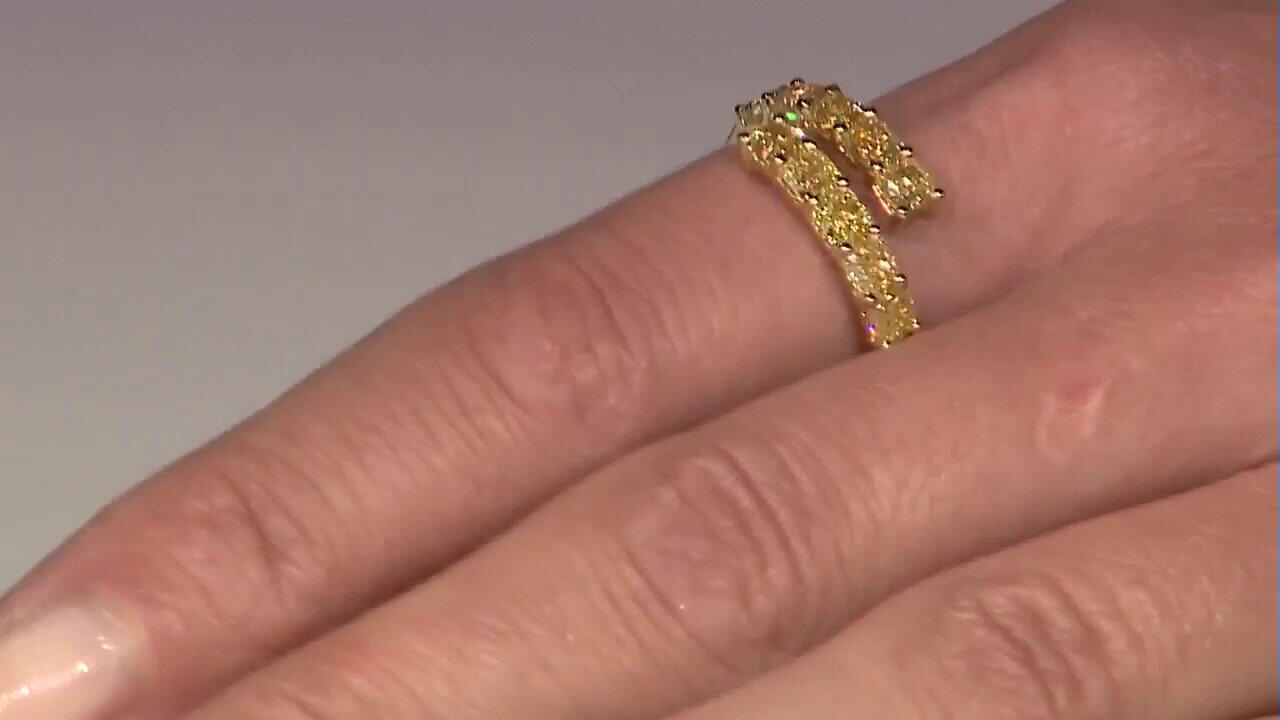 Video Bague en or et Diamant SI2 jaune (CIRARI)