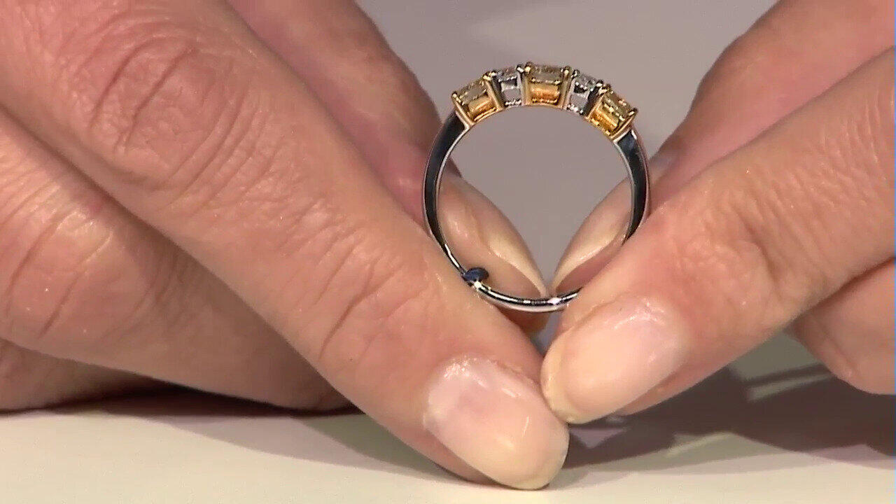 Video Bague en or et Diamant SI2 jaune (CIRARI)