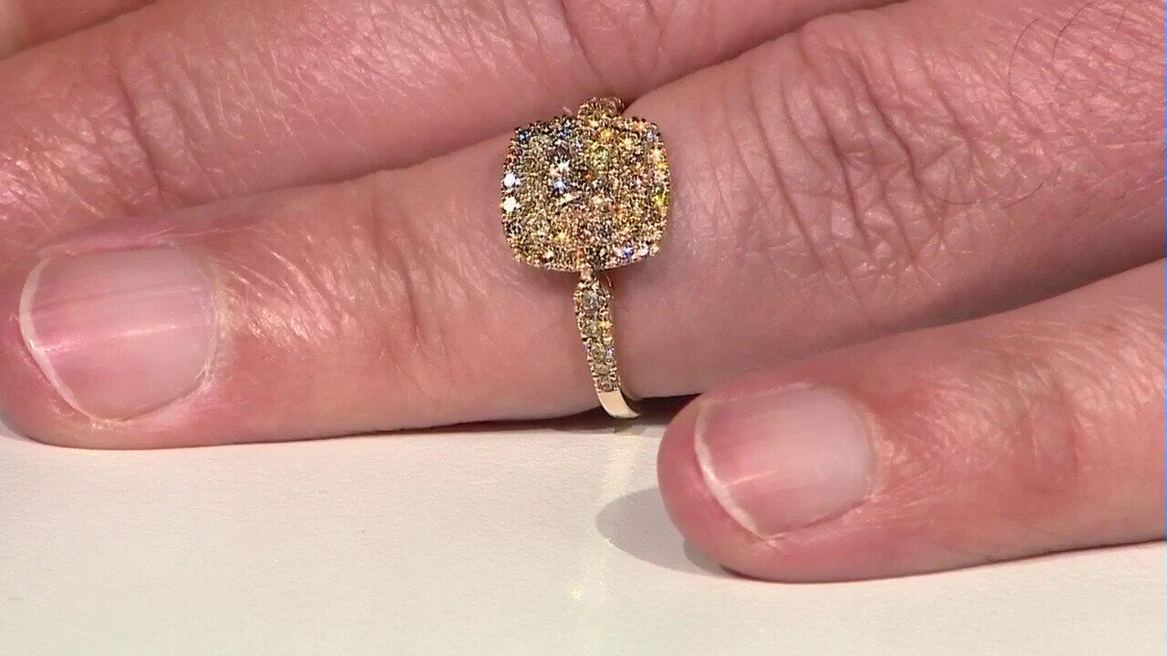 Video Bague en or et Diamant fancy SI2 (CIRARI)