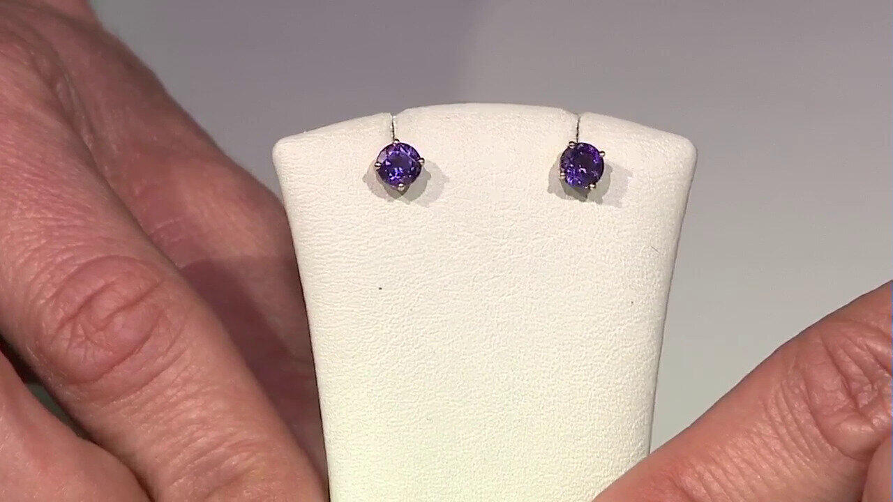 Video Pendientes en oro con Amatista