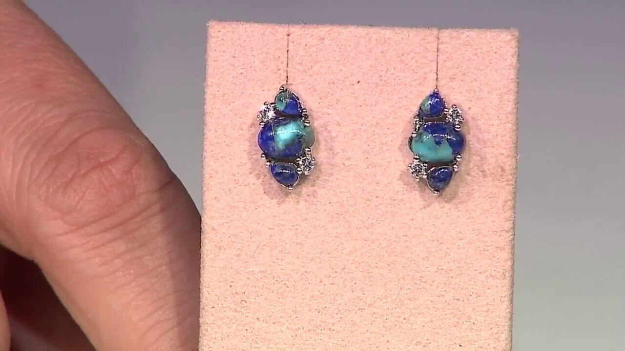 Video Orecchini in argento con Gemma