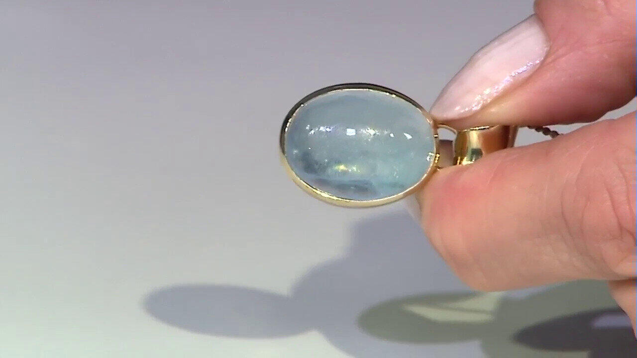 Video Colgante en plata con Aguamarina de Brasil (Bali Barong)