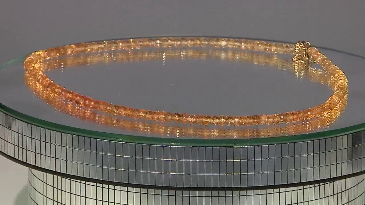 Video Kaiserlicher Topas-Silberhalskette