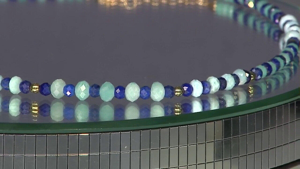 Video Collar en plata con Larimar