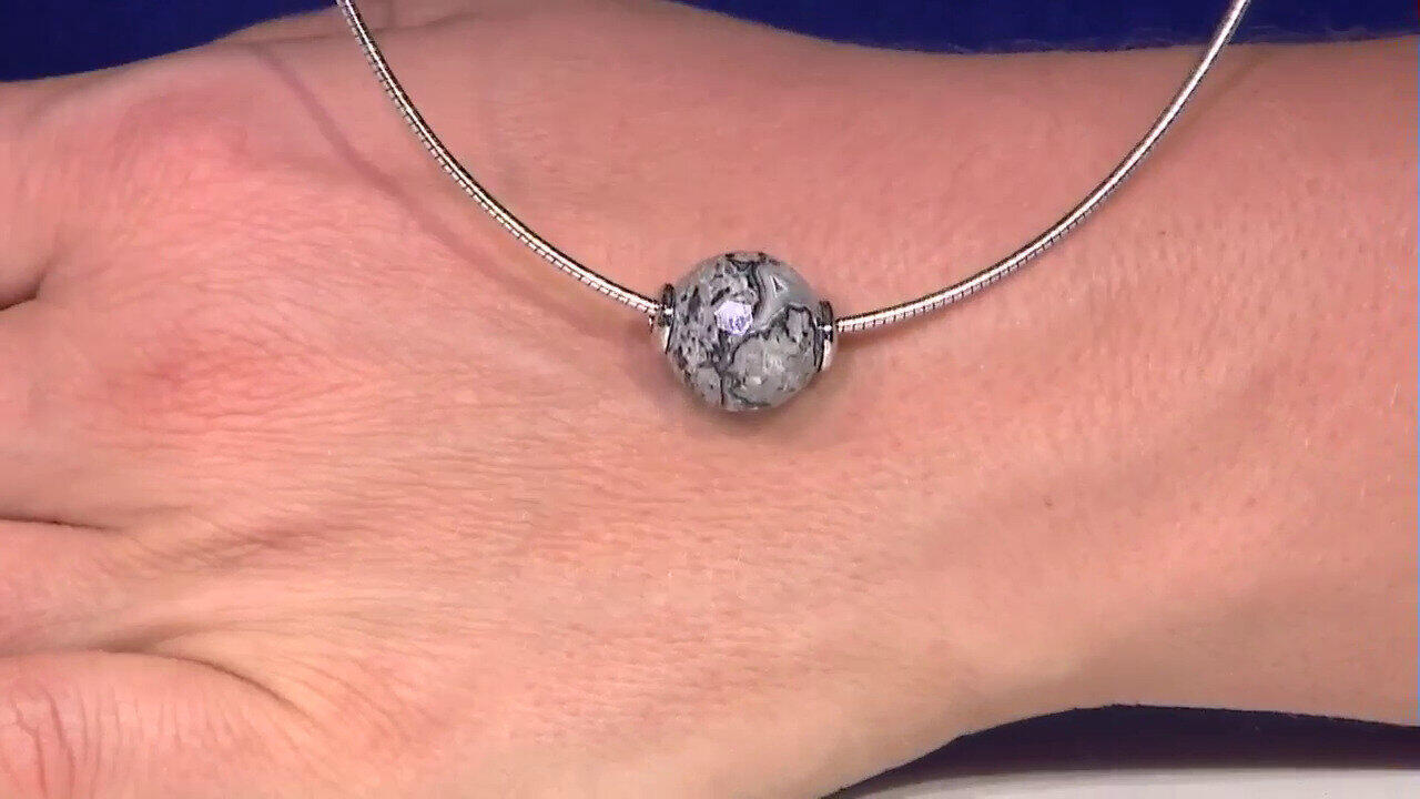 Video Ciondolo in argento con Agata Color Argento (MONOSONO COLLECTION)