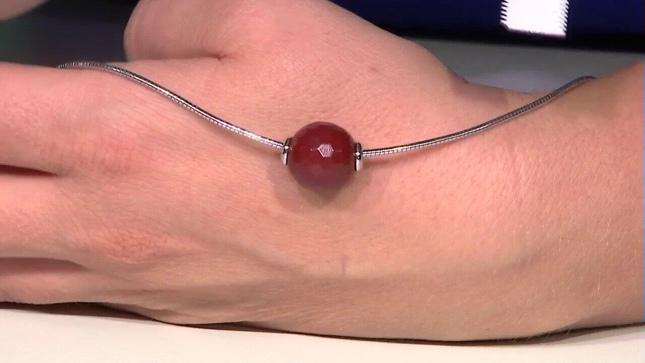 Video Ciondolo in argento con Diaspro Rosso  (MONOSONO COLLECTION)