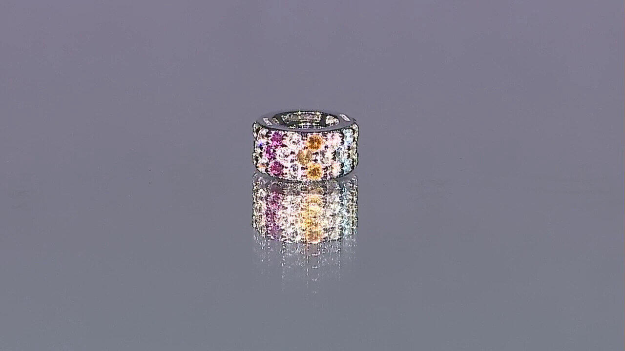 Video Pendentif en argent et Zircon (MONOSONO COLLECTION)