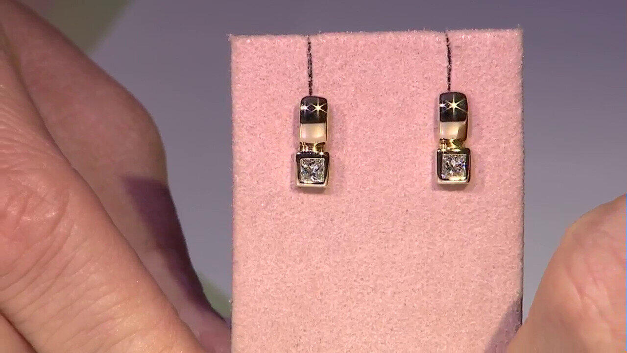 Video Gouden oorbellen met VVS1 Diamanten (G) (Annette)