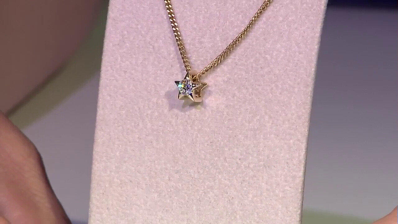 Video 9K SI1 (G) Diamond Gold Pendant (Annette)