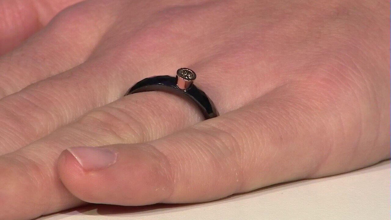 Video SI2 Champagner-Brillant-Keramikring