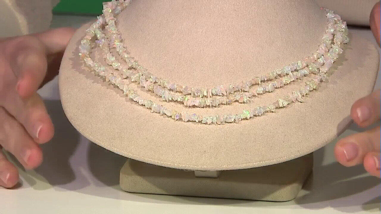 Video Collier en argent et Opale Welo