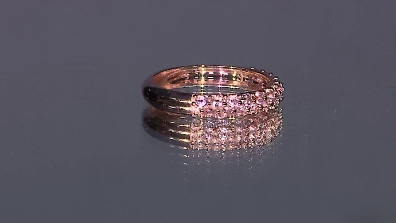Video Anello in argento con Tormalina Rosa Nigeriana