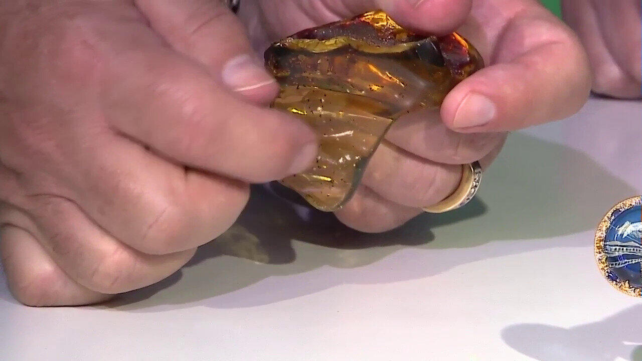 Video Zilveren ring met een Blauwe Barnsteen (Gems en Vogue)