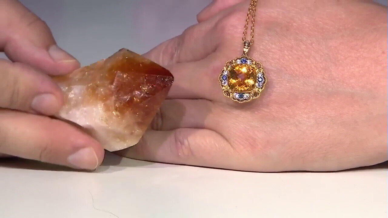 Video Collar en plata con Citrino de Río Grande (Gems en Vogue)