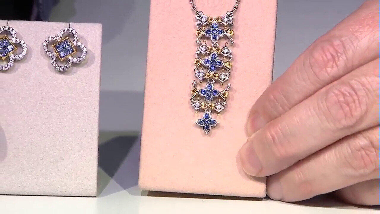 Video Blue Sapphire Silver Earrings (Gems en Vogue)