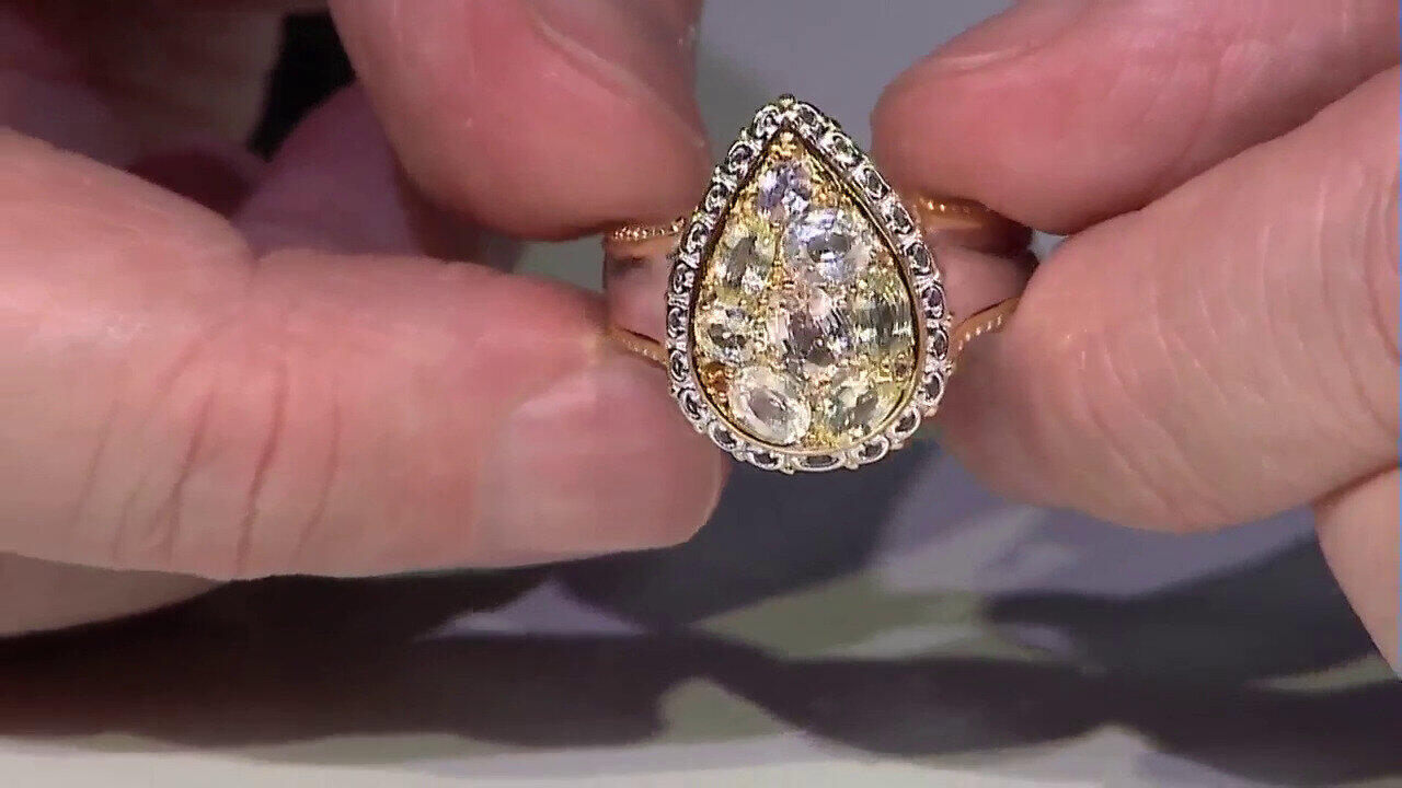Video Zilveren ring met een champagne saffier (Gems en Vogue)