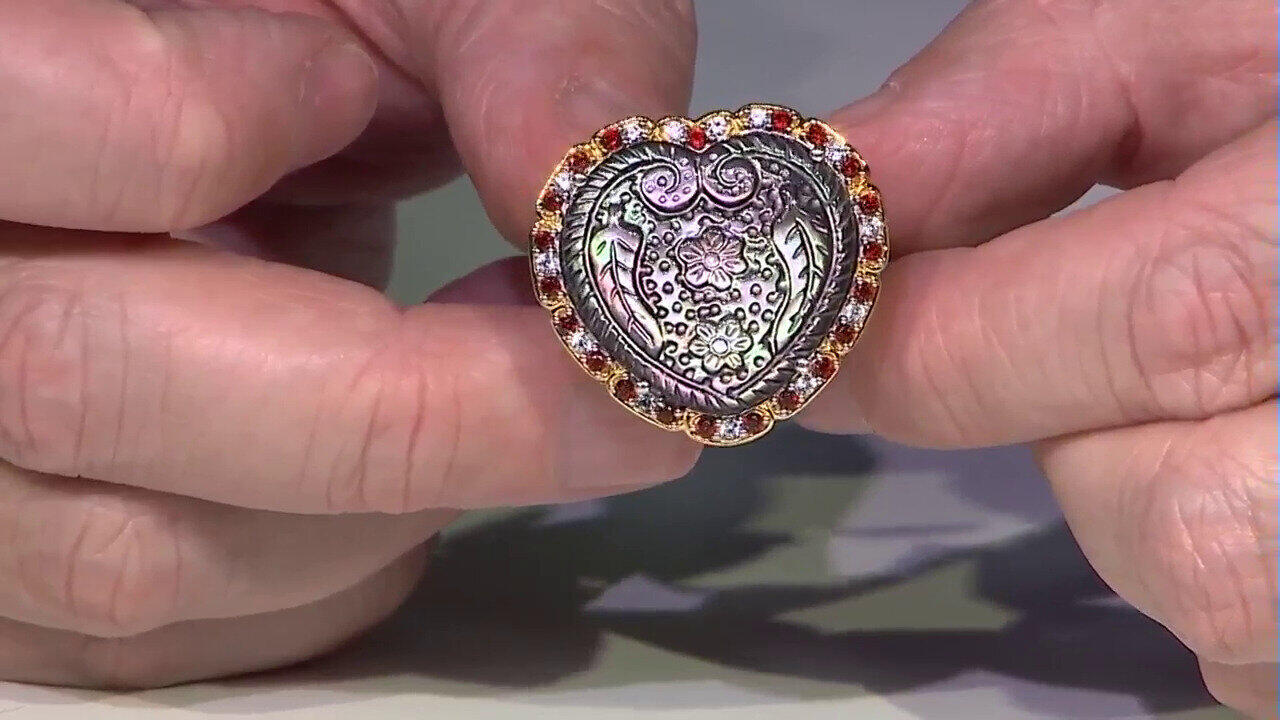 Video Zilveren ring met een parelmoer (Gems en Vogue)