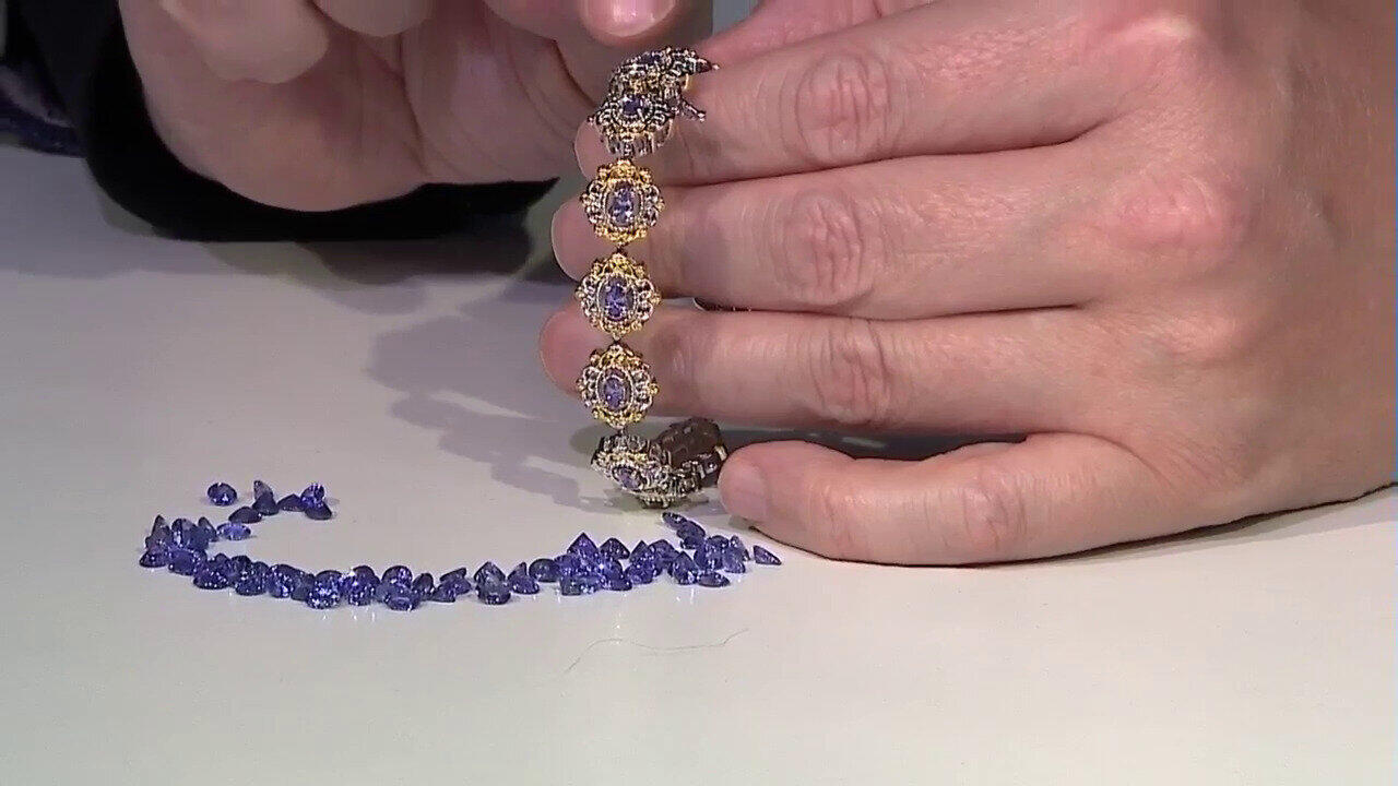 Video Tansanit-Silberarmband (Gems en Vogue)