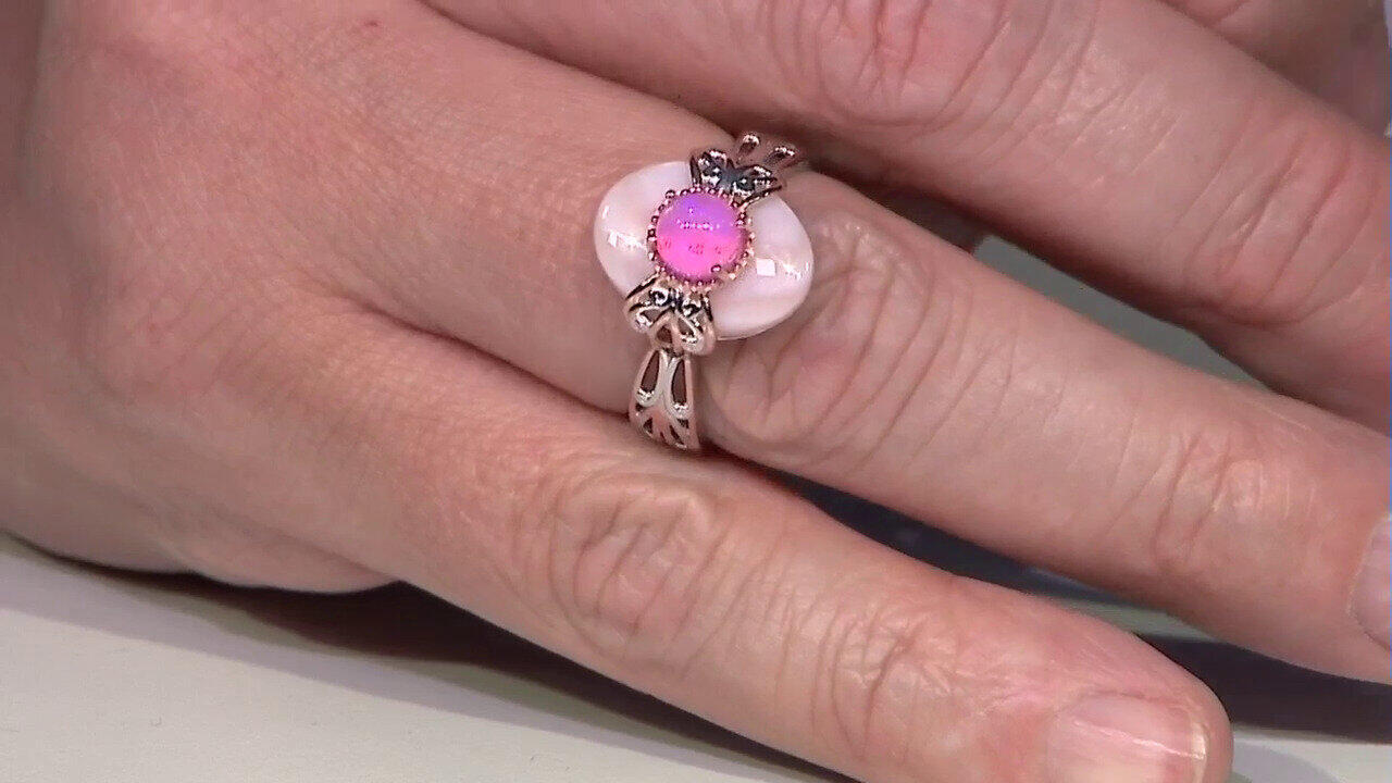 Video Anello in argento con Madreperla (Gems en Vogue)