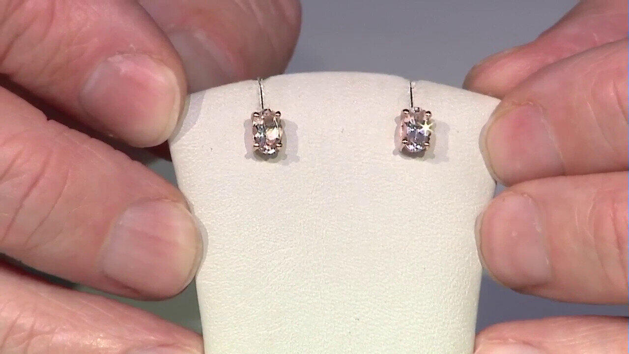 Video Orecchini in oro con Morganite Brasiliana
