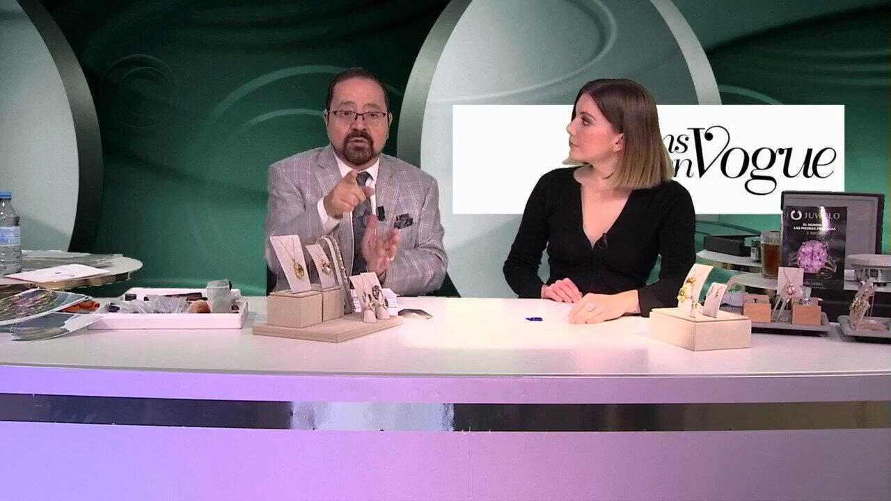 Video Anello in argento con Spinello Rosa (Gems en Vogue)