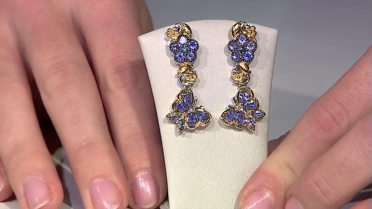 Video Pendientes en plata con Tanzanita (Gems en Vogue)