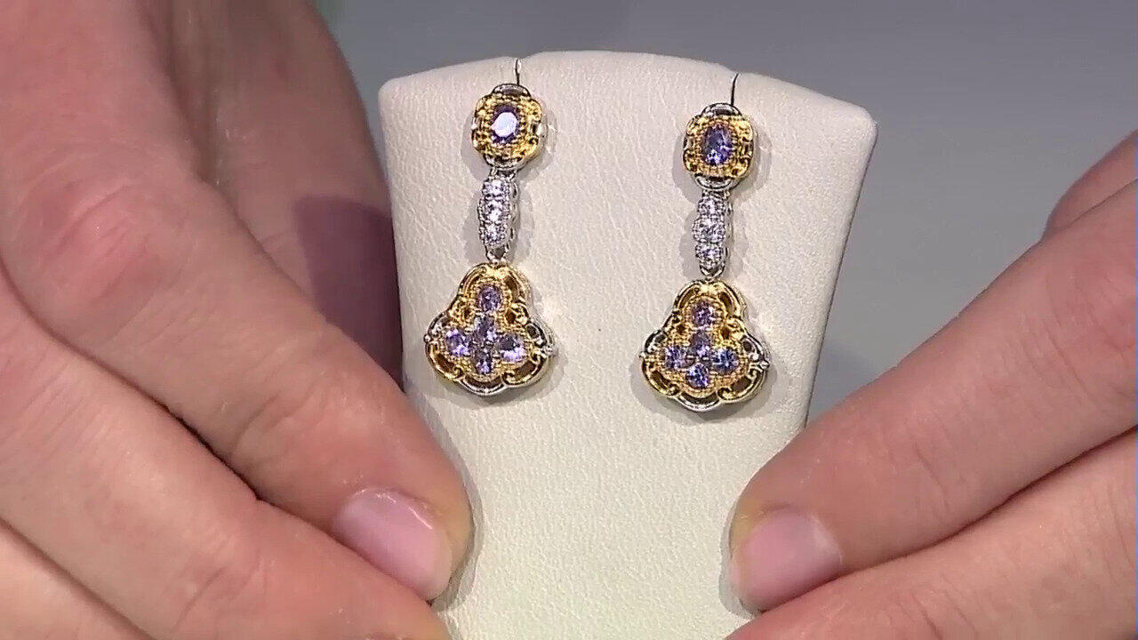 Video Pendientes en plata con Tanzanita (Gems en Vogue)