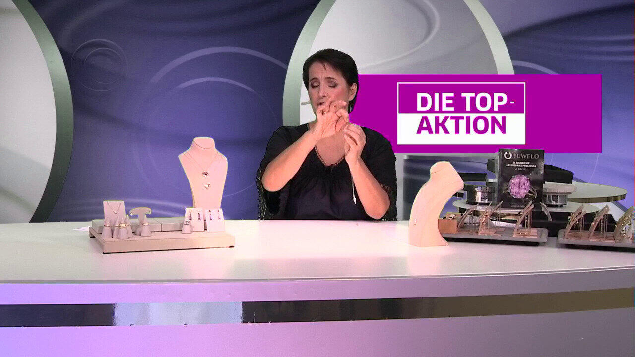 Video Collar en plata con Topacio blanco (Adela Silber)