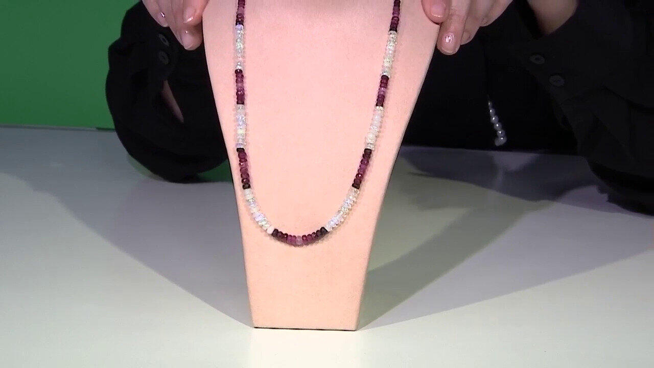 Video Edelstein-Silberhalskette